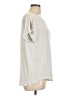 H by Bordeaux Silver Short Sleeve Top Size L - photo 4