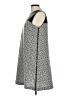 EMALINE Chevron-herringbone Silver Cocktail Dress Size 10 - photo 5