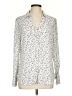 Worthington 100% Polyester Polka Dots Ivory Long Sleeve Blouse Size L - photo 1