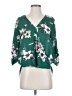 West Kei 100% Polyester Green 3/4 Sleeve Blouse Size XS - photo 1