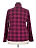 Avalanche 100% Polyester Checkered-gingham Burgundy Pullover Sweater Size XXL - photo 2