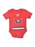 NHL 100% Cotton Red Short Sleeve Onesie Size Newborn - photo 1