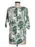 Assorted Brands Tropical Green Short Sleeve Blouse Size M - photo 2