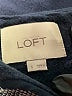 Ann Taylor LOFT 100% Cotton Chevron-herringbone Black Track Jacket Size S - photo 6