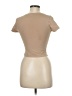Active Basic Tan Short Sleeve Turtleneck Size M - photo 2