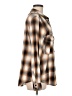 Sanctuary 100% Cotton Plaid Brown Tan Long Sleeve Button-Down Shirt Size M - photo 4
