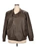 Lisa Rinna 100% Polyurethane Brown Jacket Size 3X - photo 1