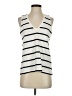 Madewell 100% Cotton Stripes White Ivory Sleeveless Blouse Size S - photo 1