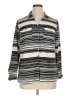 Notations Stripes Black Long Sleeve Blouse Size 1X - photo 1