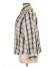 Zara Checkered-gingham Ivory Long Sleeve Button-Down Shirt Size XL - photo 5