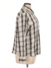 Zara Checkered-gingham Ivory Long Sleeve Button-Down Shirt Size XL - photo 4