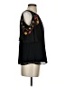 HD in Paris 100% Recycled Polyester Black Sleeveless Blouse Size 4 - photo 4