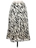 Dress Forum 100% Polyester Animal Print Silver Casual Skirt Size S - photo 1