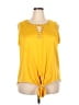 New York Laundry Yellow Sleeveless Top Size 2X - photo 1
