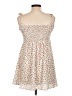 Shein 100% Polyester Hearts White Casual Dress Size L - photo 2