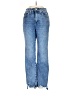 Express Hearts Blue Jeans Size 0 - photo 1