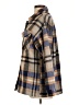 Unbranded 100% Polyester Plaid Brown Blue Coat Size L - photo 5