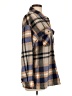 Unbranded 100% Polyester Plaid Brown Blue Coat Size L - photo 4
