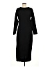 Express Solid Black Casual Dress Size M - photo 2