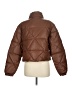 PrettyLittleThing 100% Polyurethane Solid Brown Jacket Size 8 - photo 2