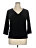AK Anne Klein Black 3/4 Sleeve Top Size XL - photo 1