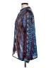 Assorted Brands Print Blue Long Sleeve Blouse Size 10 - photo 5
