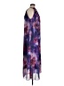 Unbranded 100% Polyester Floral Purple Cocktail Dress Size M (estimated) - photo 4
