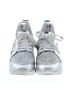 Donna Karan New York Metallic Silver White Sneakers Size 6 1/2 - photo 2