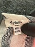 Dylan 100% Modal Stripes Gray Short Sleeve Blouse Size S - photo 7