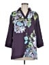 Chico's 100% Polyester Purple 3/4 Sleeve Blouse Size Med (1) - photo 1