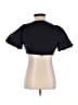 Le Lis 100% Cotton Black Short Sleeve Top Size XS - photo 2