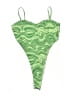 Shein Print Green Swimsuit Top Size L - photo 1
