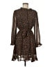 Hayden Animal Print Brown Casual Dress Size M - photo 1