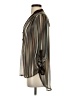 Fab'rik Stripes Brown 3/4 Sleeve Blouse Size S - photo 5