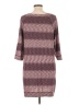 Max Studio Chevron-herringbone Burgundy Casual Dress Size L - photo 2