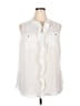 Lane Bryant 100% Polyester Ivory Sleeveless Blouse Size 24 - photo 1