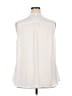 Lane Bryant 100% Polyester Ivory Sleeveless Blouse Size 24 - photo 2