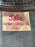 Justice Blue Denim Vest Size 14 - 16 - photo 3