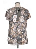 Kohl's Gray Short Sleeve Top Size XL - photo 2