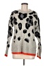 See and Be Seen Animal Print Gray Pullover Sweater Size M - photo 1