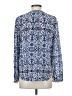 Joie 100% Silk Blue Long Sleeve Silk Top Size XS - photo 2
