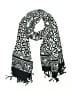 Assorted Brands 100% Viscose Black Blue Scarf One size - photo 1