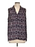 Laundry by Shelli Segal 100% Polyester Purple Sleeveless Blouse Size L - photo 1