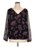 Torrid 100% Polyester Black Long Sleeve Blouse Size 1X Plus (1) - photo 1