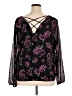 Torrid 100% Polyester Black Long Sleeve Blouse Size 1X Plus (1) - photo 2