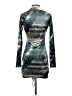 Motel Tie-dye Silver Casual Dress Size XS - photo 2