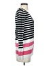 Charlotte 100% Cotton Color Block Black Pink Cardigan Size S - photo 4
