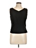 Halston 100% Polyester Black Sleeveless Top Size 10 - photo 1