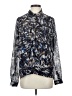 CAbi 100% Polyester Paisley Blue Long Sleeve Blouse Size S - photo 1