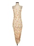 Endless Blu Floral Yellow Cocktail Dress Size S - photo 1